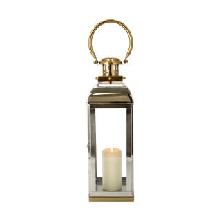 Lantern Stainless Steel Silver & Gold