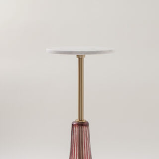 Homez marble side table 30*56cm, pink