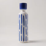Homez Ceramic Blue And White Vase 9*9*34.5Cm image number 0