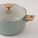 Alberto Aluminum 9Pcs Cookware Set, Green image number 3