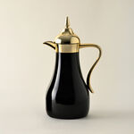 Dallaty gold and black steel flask 1L + 700ml 2 pcs image number 2