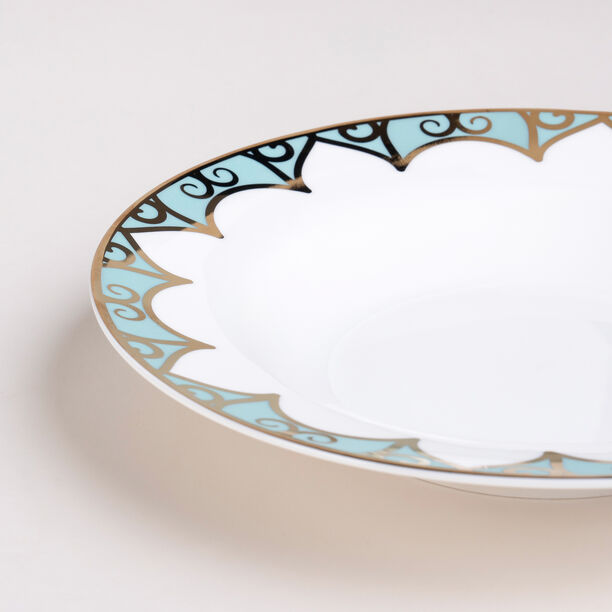 La Mesa multicolor porcelain 18 pc dinner set image number 4