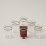 Moroccan Tea Glass Set Silver image number 3