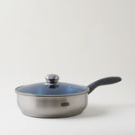 ألبرتو مقلاة مع غطاء ستانلس ستيل 26*7.5سم 3.9 لتر، فضي image number 1