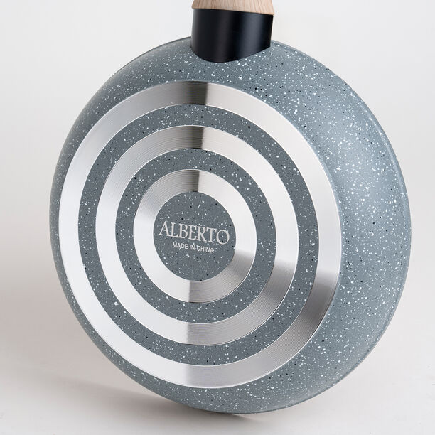 Alberto 7 Pieces Non Stick Forged Aluminum Cookware Set With Glass Lid Grey Color image number 6