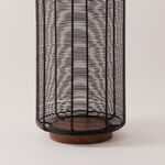 Homez metal and wood lantern 20.5*20.5*43cm image number 2