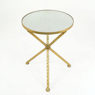 Metal Side Table Gold 