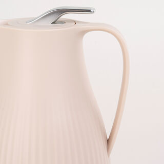 Plastic Vacuum Flask Bear Beige 1L