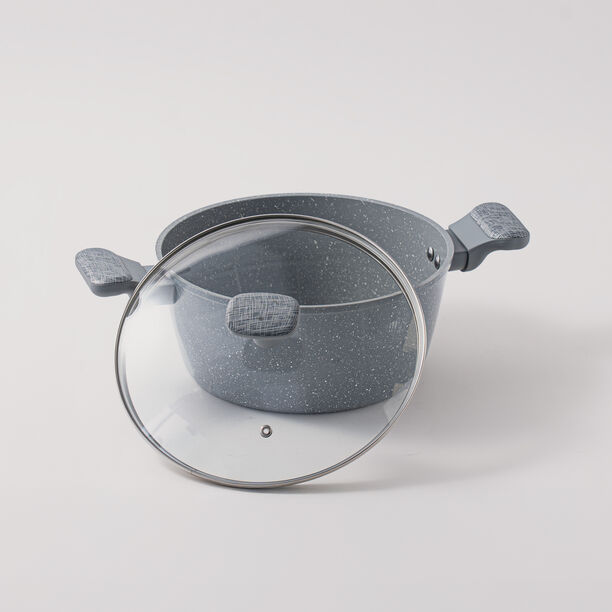 ألبرتو طقم قدور 7 قطع ألومنيوم، رمادي image number 3