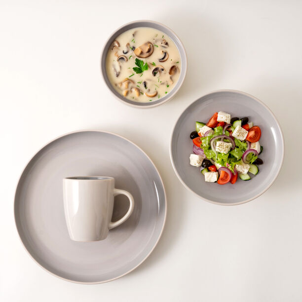 La Mesa 16pcs stoneware dinner set, grey image number 7