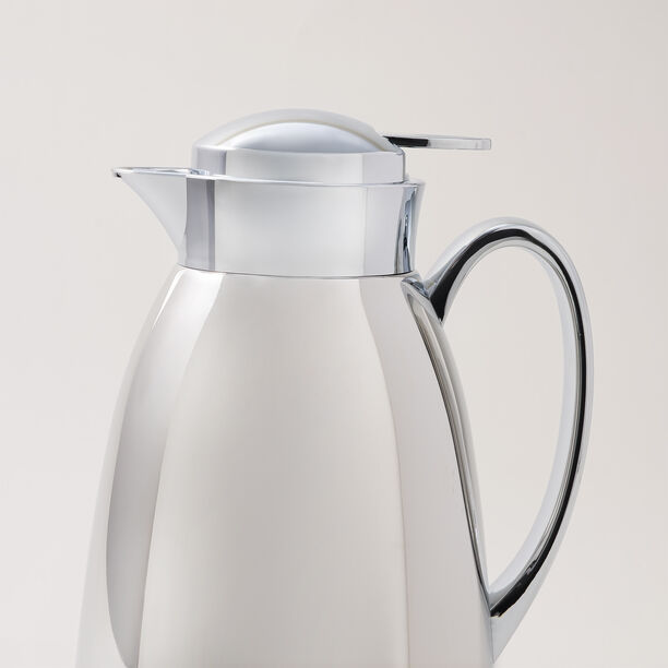 دلتي دلة شاي أو قهوة حافظة للحرارة ستيل باللون الفضي image number 1