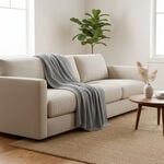 Boutique Blanche Loft 100% Cotton Knitted Throw Light Grey 130*180cm image number 4