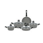 Alberto 9 piece grey granite cookware set image number 3