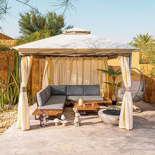 Double Topped Metal Gazebo