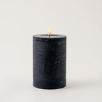 LED rustic candle in black 10*15cm image number 2