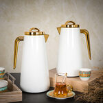 Dallaty Eve set of 2 steel vacuum flask white & gold image number 5