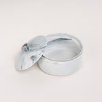 La Mesa blue silver marble date bowl with lid 13*9 cm image number 2