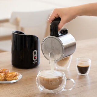 سينكور جهاز صنع رغوة الحليب أسود بقوة 650 واط، 300 مل، 4 وظائف