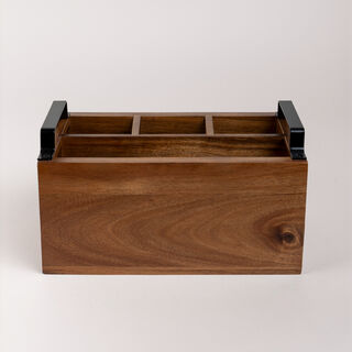Alberto wooden utensil holder 26*16*14 cm