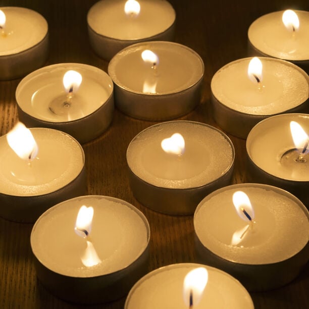 Tea Light Basic White Set Of 100 image number 3