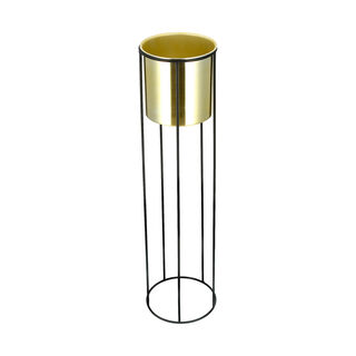 Planter With Stand Gold
