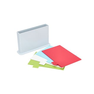 Alberto 4 pieces cutting board with blue holder 30*20 cm