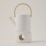 Dallaty white porcelain English tea pot image number 0