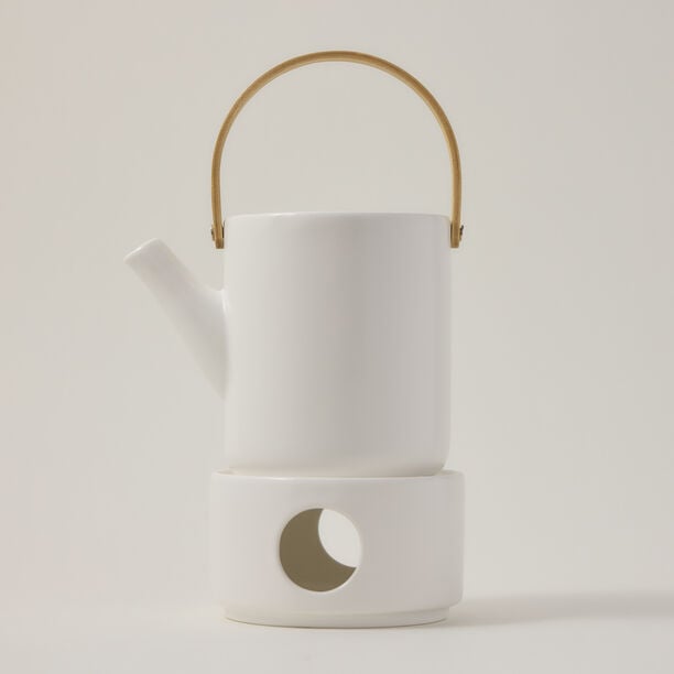 Dallaty white porcelain English tea pot image number 0