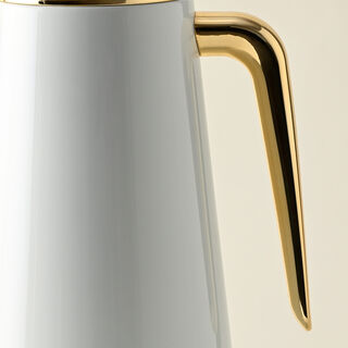 Dallaty Eve set of 2 steel vacuum flask white & gold