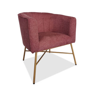 هومز كرسي مفردة خشبية خمري 64*63*74 سم