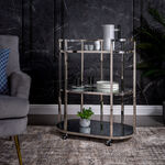 Trolley Ssteel Silver 3 Tier 75.5*43*90 cm image number 0