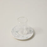 Dallaty white porcelain and glass Tea and coffee cups set 18 pcs image number 2
