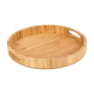 Bamboo Round Serving Tray
