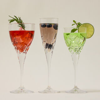 Rcr 18 Pcs Crystal Juice&nbsp;Goblets Trix