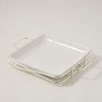 Square Plate With Stand image number 0