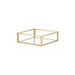 Homez glass & gold 3 pcs bath set image number 5