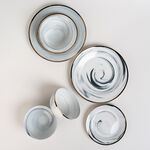 La Mesa Dinner Set 18 Pieces Grey Marble With Gold image number 2