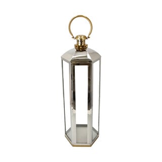 Lantern Stainless Steel Silver & Gold