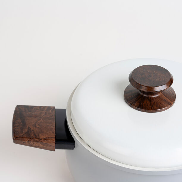 Alberto 7 piece cream ceramic cookware set image number 3