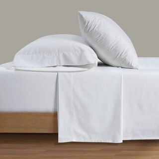 Boutique Blanche Cotton King Size Fitted Sheets, White 200*200 Cm