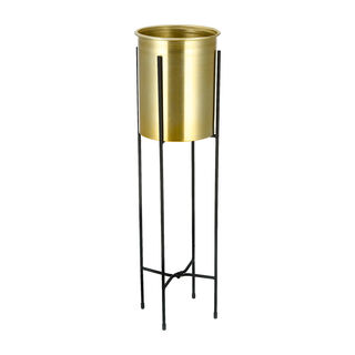 Planter Metal With Stand Small Pot Dia 19.7 Cm X Heiht With Stand 68.4 Cm