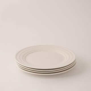 La Mesa embossed porcelain pack of 4 pcs dinner plate