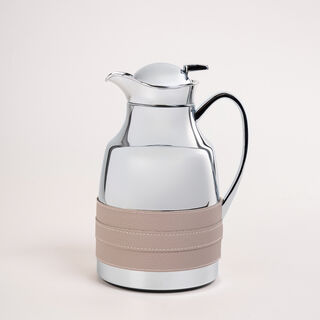 Dallaty steel vacuum flask pink leather 1L