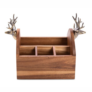 حامل ادوات مائدة خشبي 