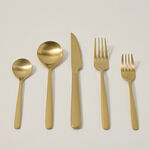 La Mesa Majestic Cutlery Set 20 Pieces Matte Gold image number 0