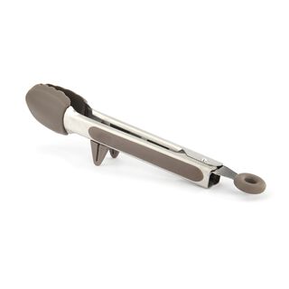 ملقط طعام سيلكون بمقبض خشبي لون بني من البرتو 