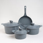 Alberto 7 piece grey ceramic cookware set image number 0