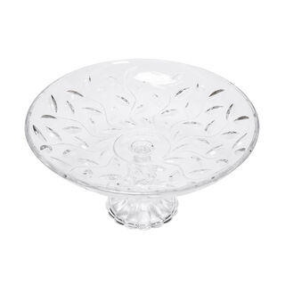RCR Laurus transparent crystal cake stand 33*17.5 cm