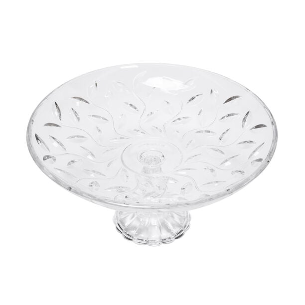 RCR Laurus transparent crystal cake stand 33*17.5 cm image number 1