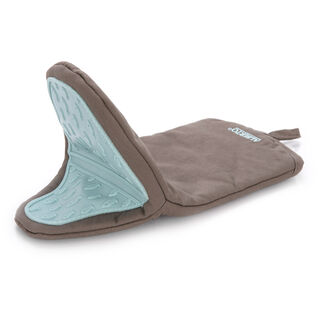 قفاز مطبخ قطن و سيليكون مقاوم للحرارة لون بني وازرق من البرتو 